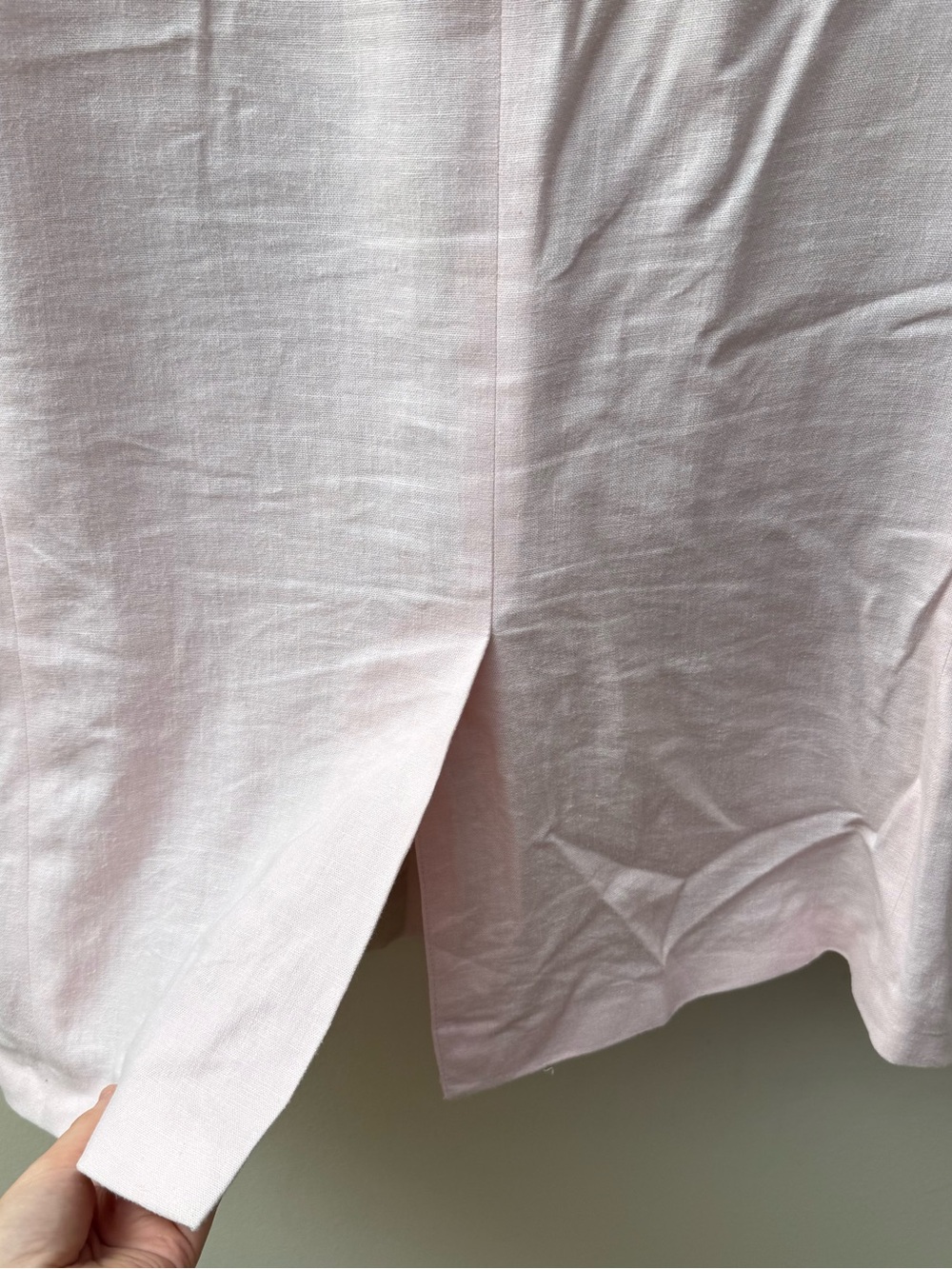 Chaps Linen Blend Pale Pink Two-Button Sport Coat - Picture 9 of 12